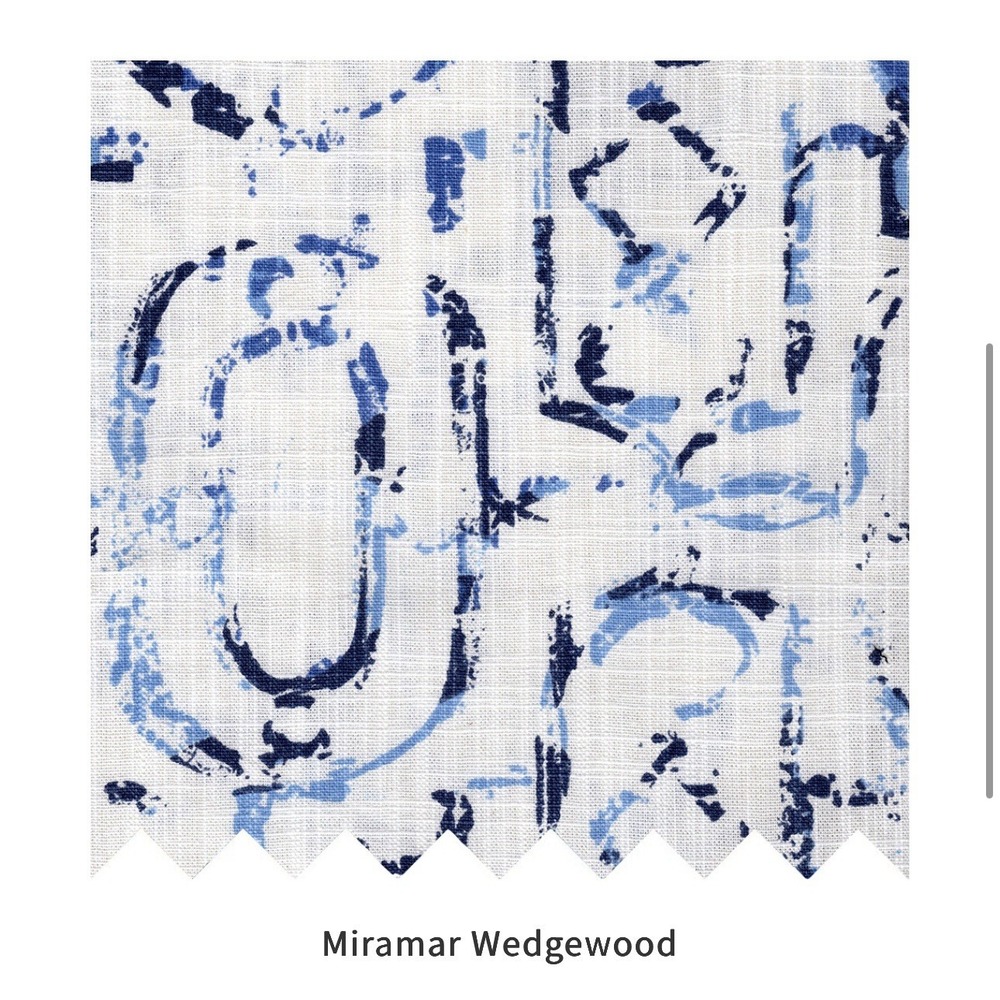Lacefield Designs Miramar Wedgewood Concord Fabric 105.5" x 57" Cotton